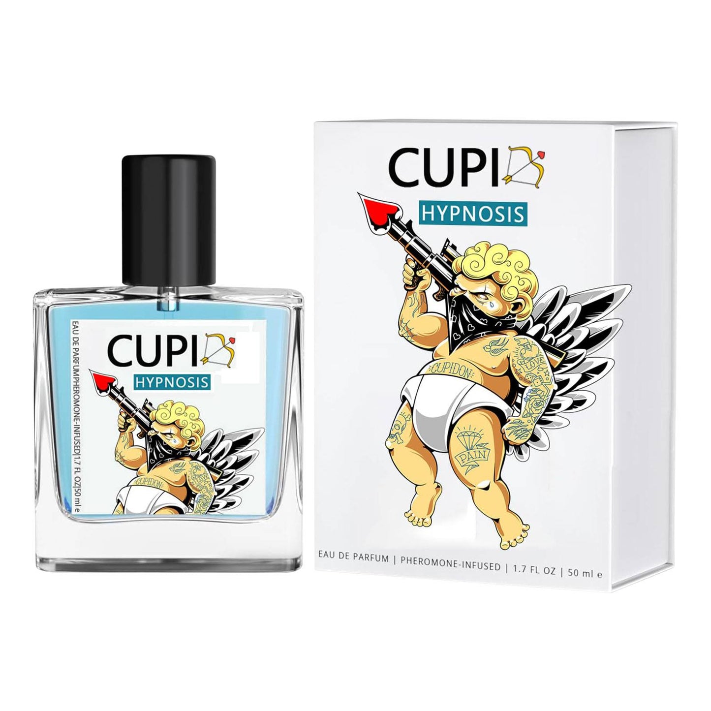 CUPI Hypnosis 50mL Eau de Parfum Yellow color bottle and box