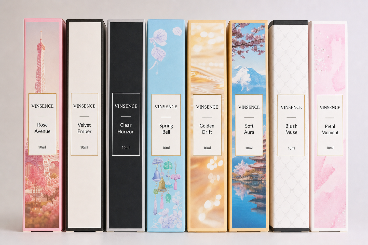 VINSENCE 8-in-1 charming flower box set packaging